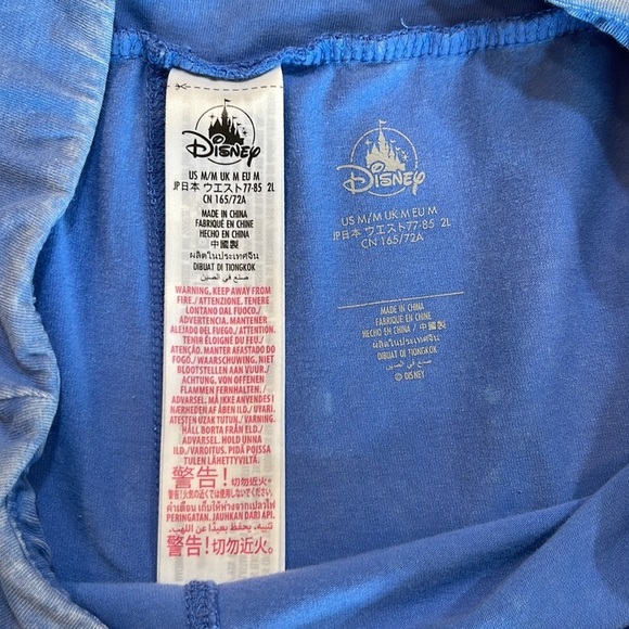 WALT DISNEY WORLD • Size Medium • Blue distressed whitewashed leggings - Picture 5 of 13
